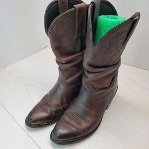 Durango Women's‎ 11 Inch Slouch Cowboy Boots Tan Leather Size 6M Western Pirate